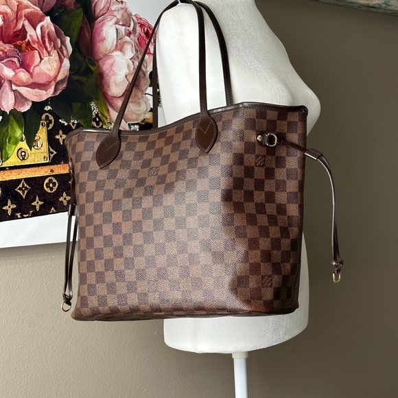 2010 Authentic Louis Vuitton Damier Ebene Neverfull MM Tote - Picture 15 of 16